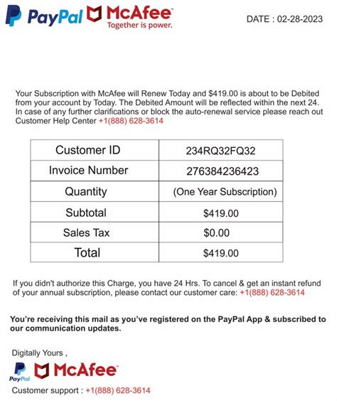 email from mcafee renewal|received email from mcafee renewal.